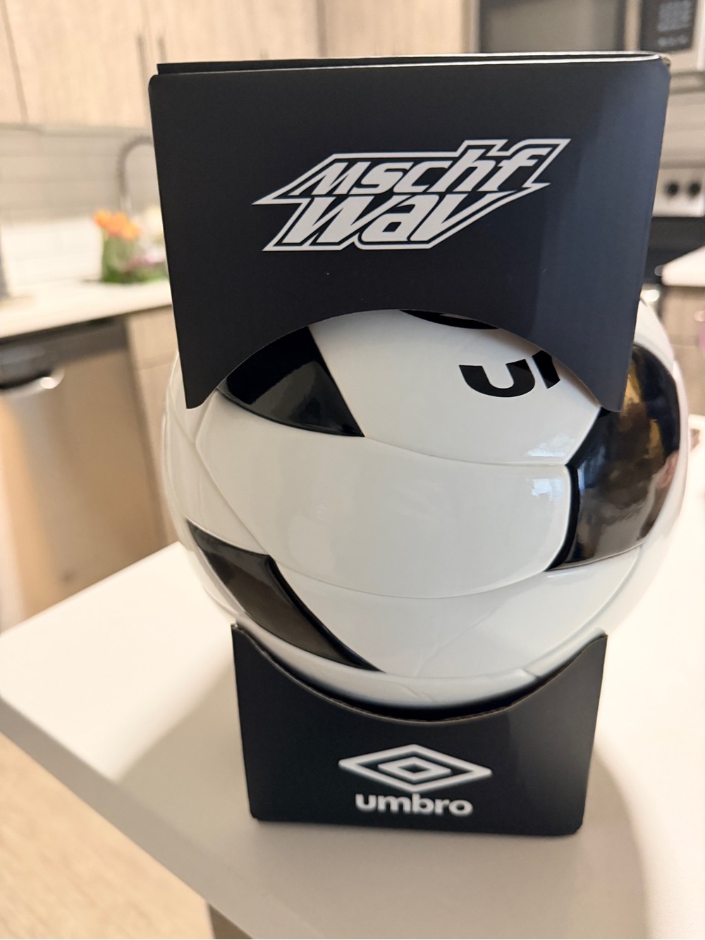 Umbro White and Black Soccer Ball Rare